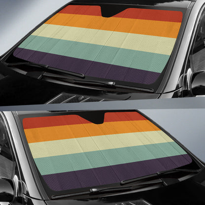 Retro Orange Car Auto Sun Shades 210202