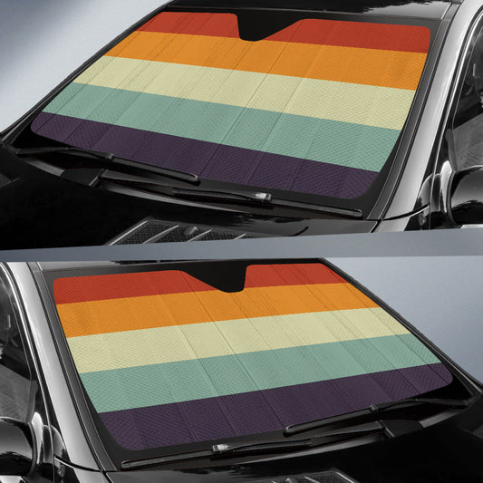 Retro Orange Car Auto Sun Shades 210202