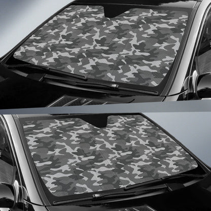 Grey Camouflage Car Auto Sun Shades 211401