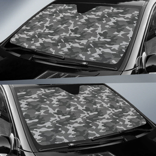 Grey Camouflage Car Auto Sun Shades 211401