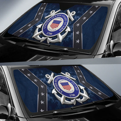 US Coast Guard Camo Car Auto Sun Shades Style 4 210502