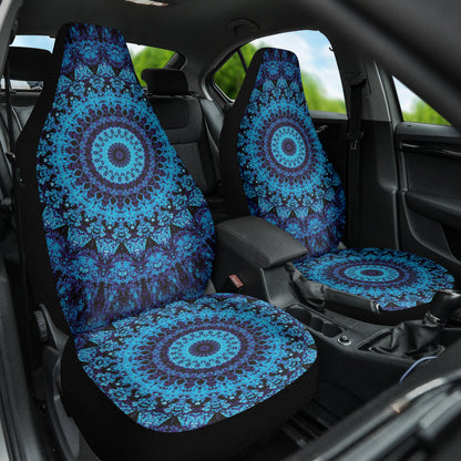Blue Mandala Circle Car Seat Covers 212401
