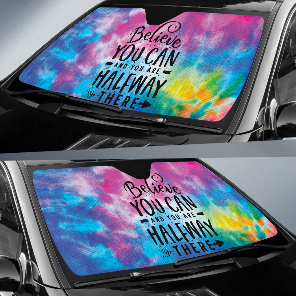 Believe You Can And You're Halfway There Car Auto Sun Shades Style 1 213001