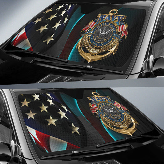 US Navy Car Auto Sun Shades Style 4 210502