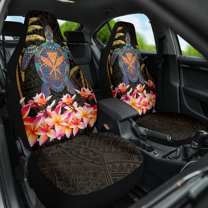 Turtle Kanaka Maoli Plumeria Flower Car Seat Covers 212101