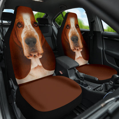 Basset Hound Dog Car Seat Covers Funny Dog Face