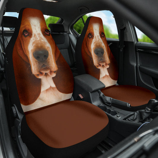 Basset Hound Dog Car Seat Covers Funny Dog Face