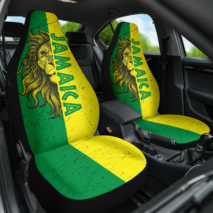 Jamaica Lion Car Seat Covers Flag Version Amazing 211701
