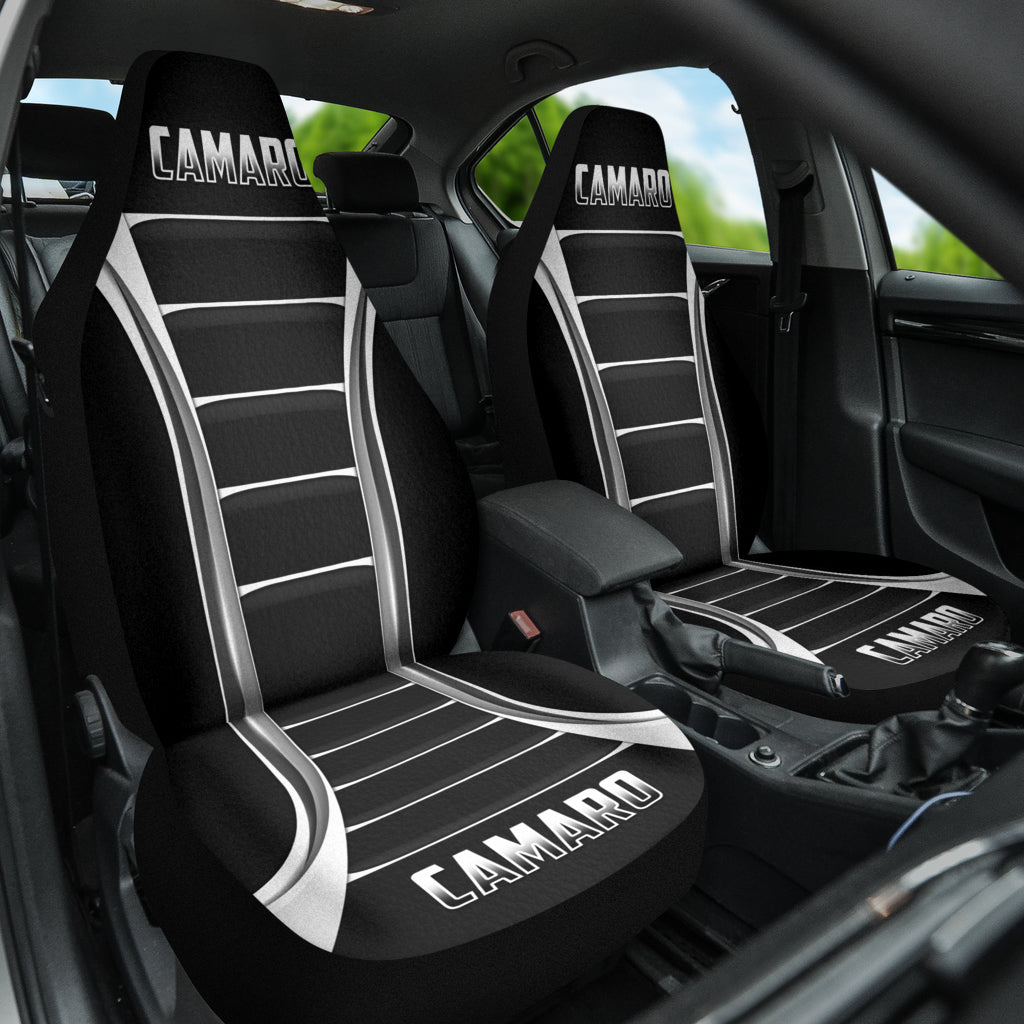 Camaro Gloss Black Car Seat Covers 211401