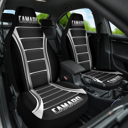 Camaro Gloss Black Car Seat Covers 211401