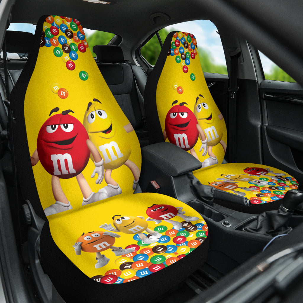 M&M Members Funny Car Auto Seat Covers 210101