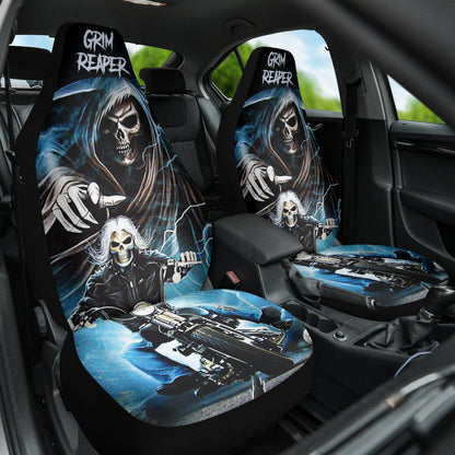 Motocycle Grim Reaper Skull Biker Car Seat Covers 211501