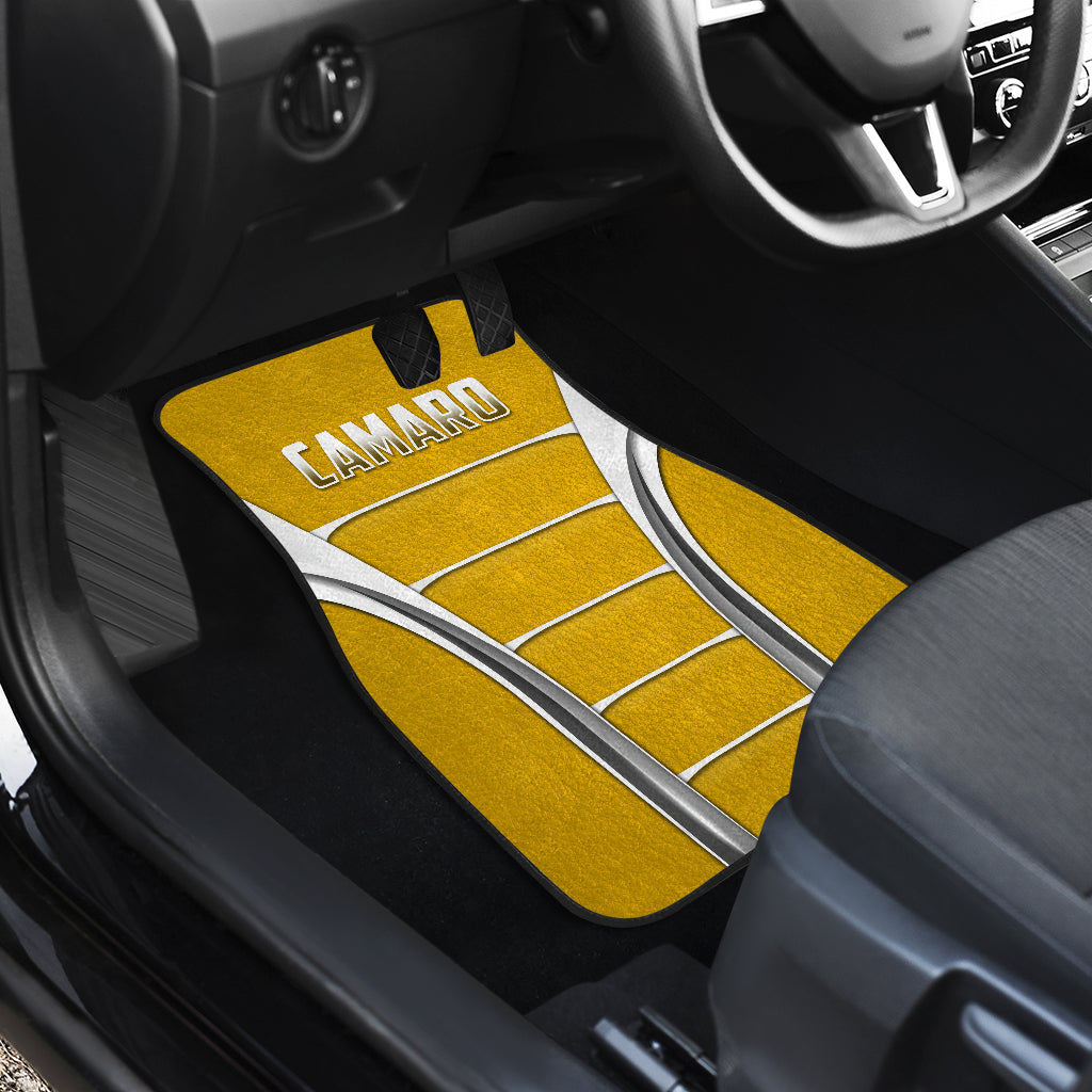 Camaro Yellow Style Car Floor Mats 211401