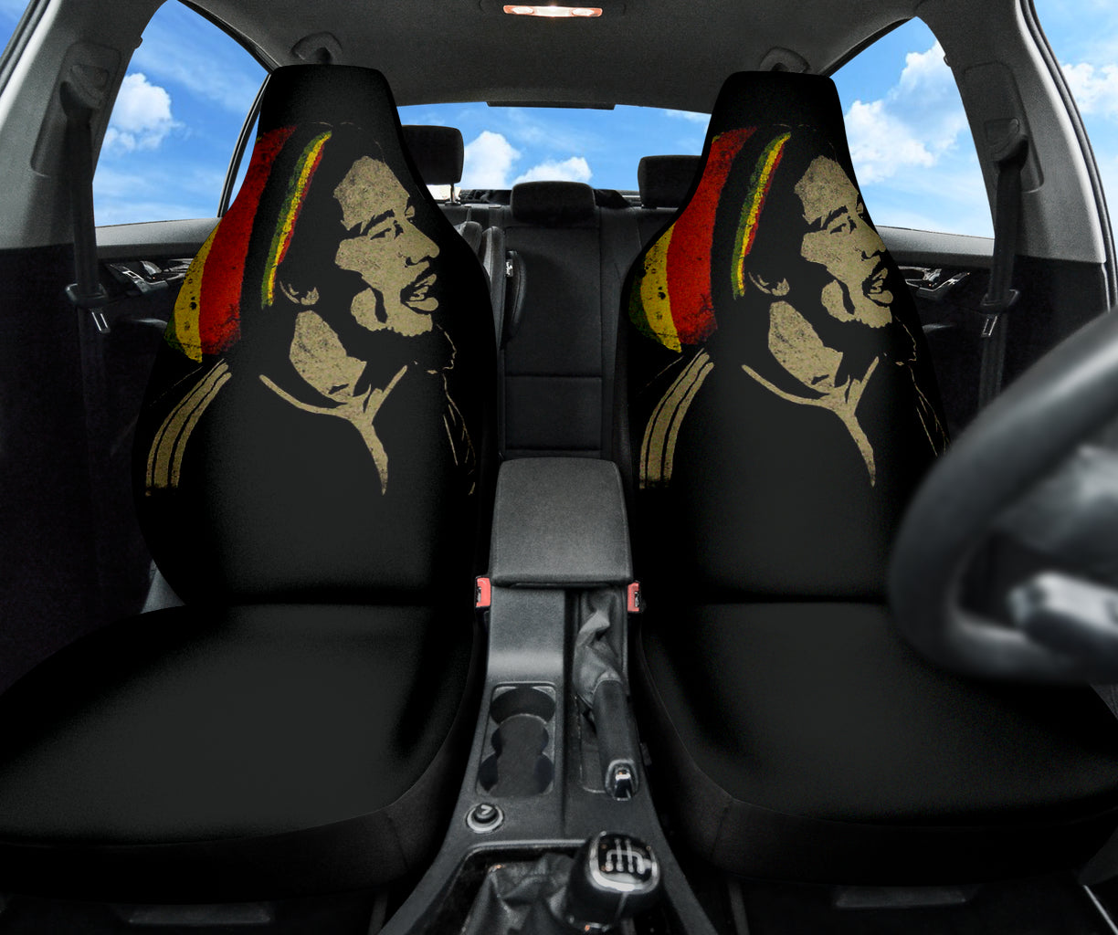 Reggae Rasta Bob Marley Lifestyle Graphic Car Seat Covers Version 1 211502
