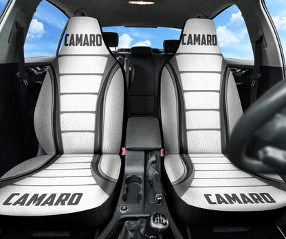 Camaro White Car Seat Covers 211401