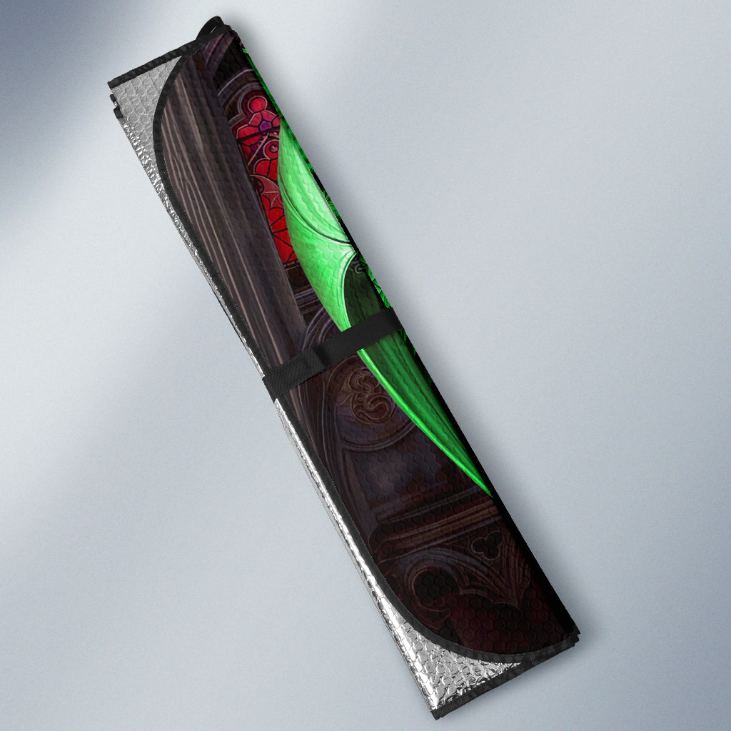 Cool Dragon Green Decorative Auto Sun Shades 211302