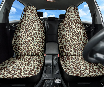 Leopard Gray Skin Car Seat Covers 211701