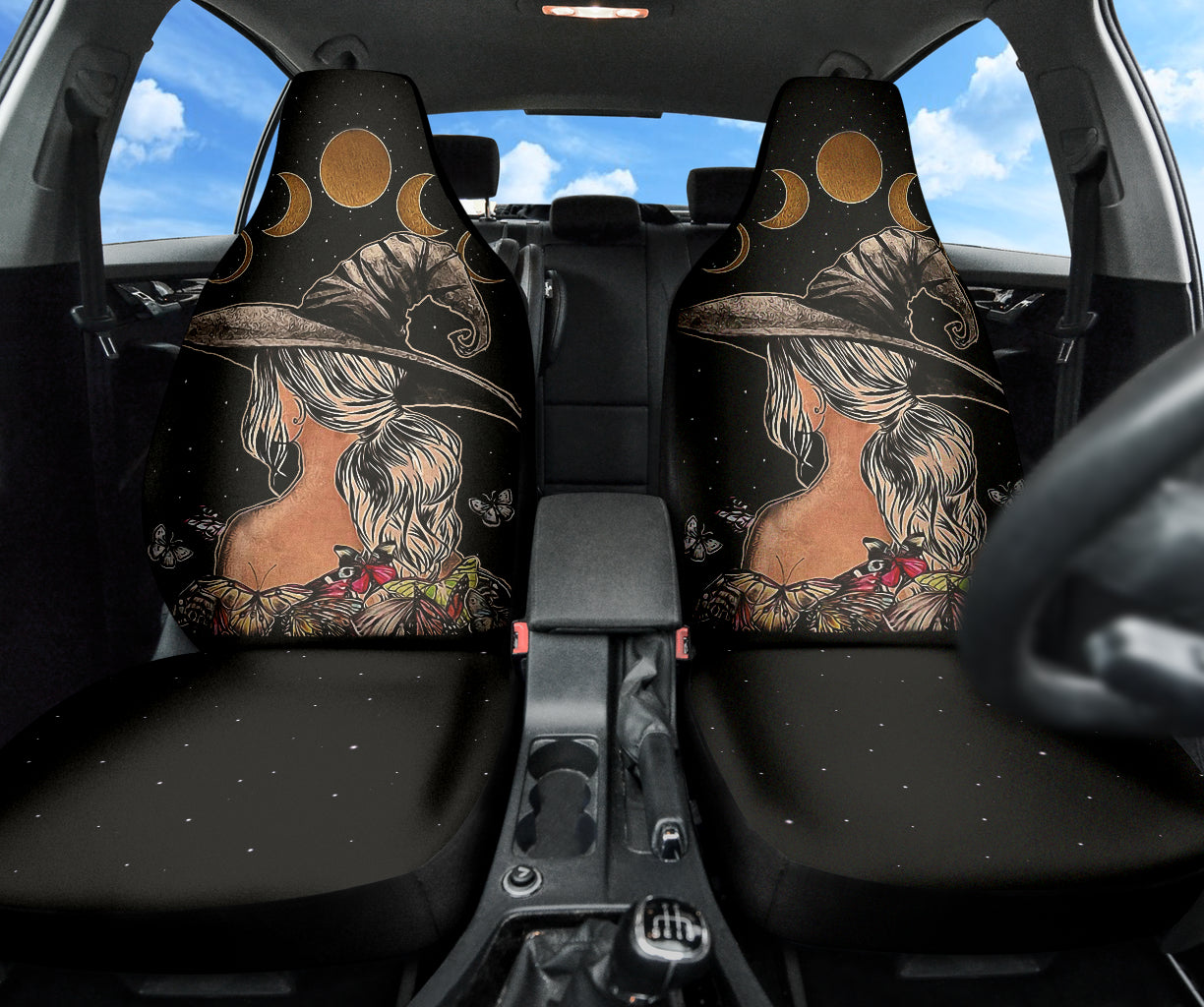 Witch Moon Butterfly Car Seat Covers 212201