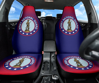 Nation Guard Car Seat Covers Halftone Background 210602