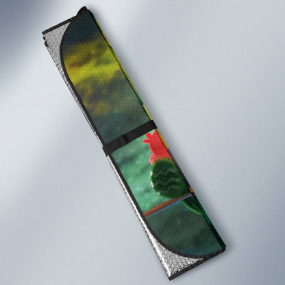 Cute Colorful Parrots Sitting Together on Branch Car Auto Sun Shades 211502
