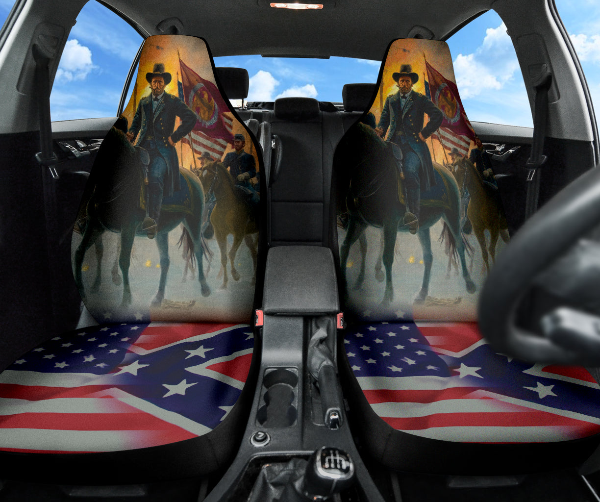 US American Civil War Car Seat Covers Style 3 213001