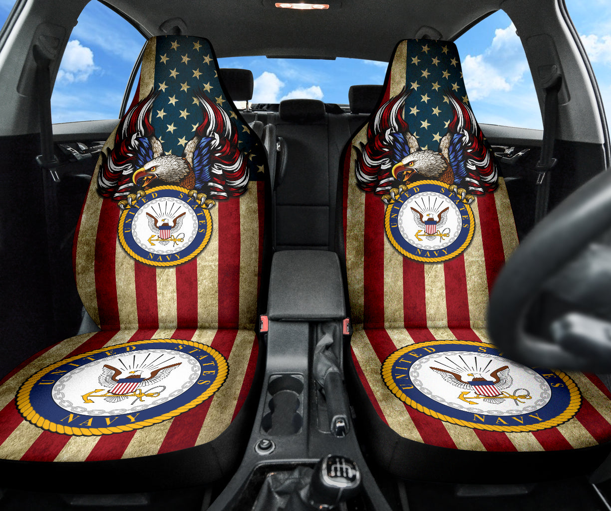 US Navy Car Seat Covers Style 1 210502