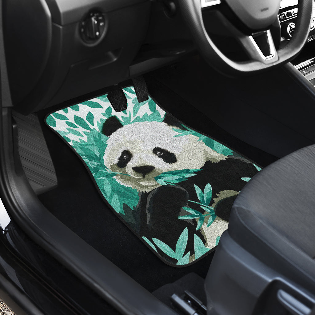 Panda Design Bamboo Printed Car Floor Mats 211106