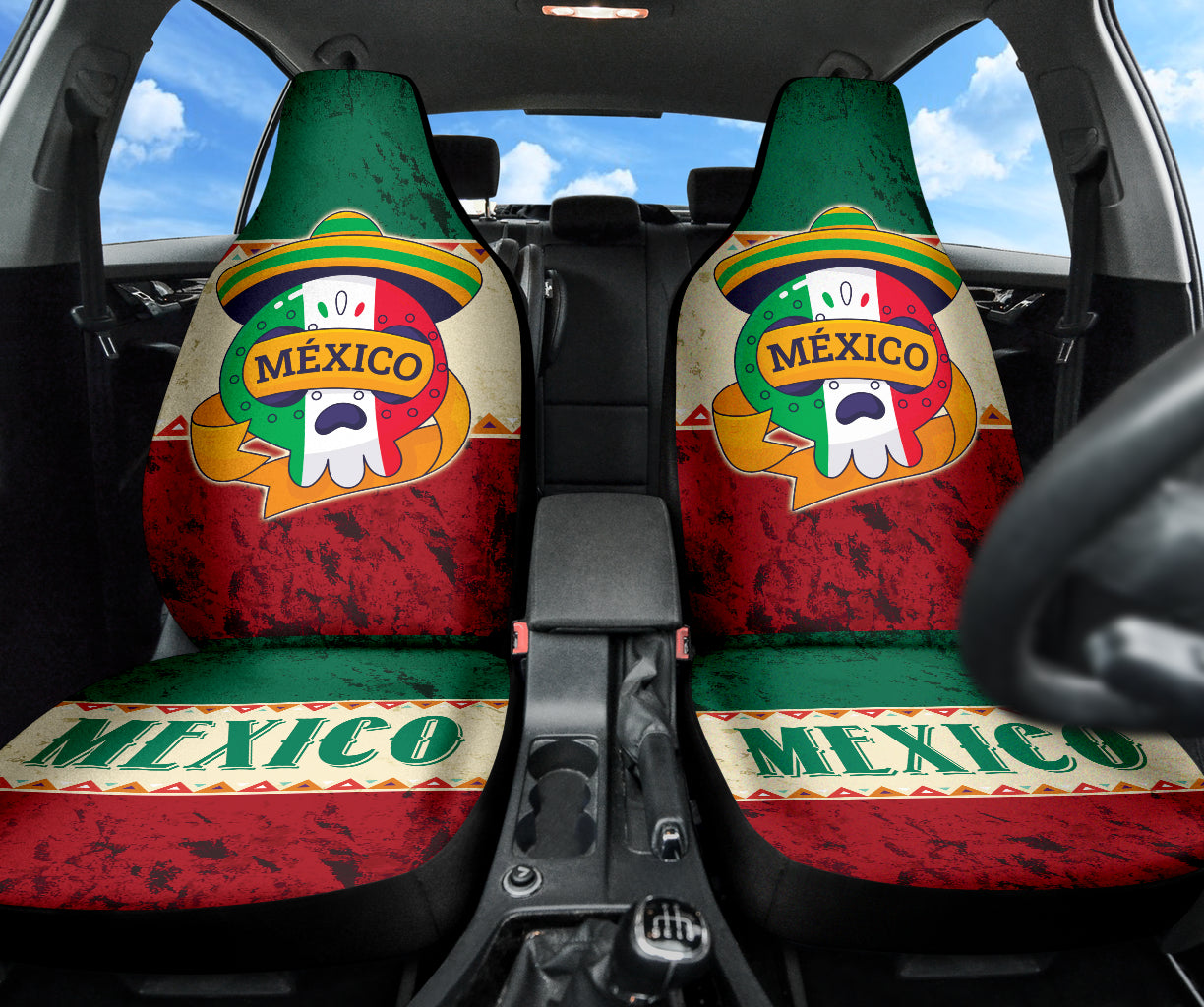 Mexico Skull Culture Car Seat Covers 210202