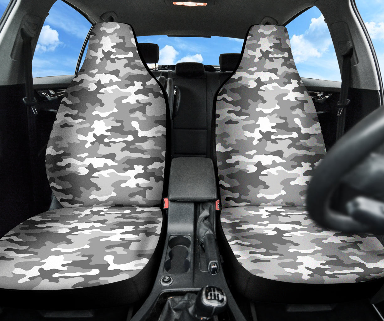 Snow Camouflage Car Seat Covers 211601