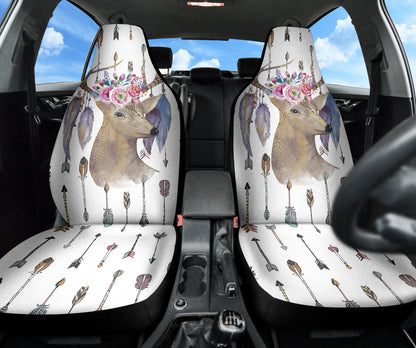 Deer Boho Arrow Feather Car Seat Covers 211601