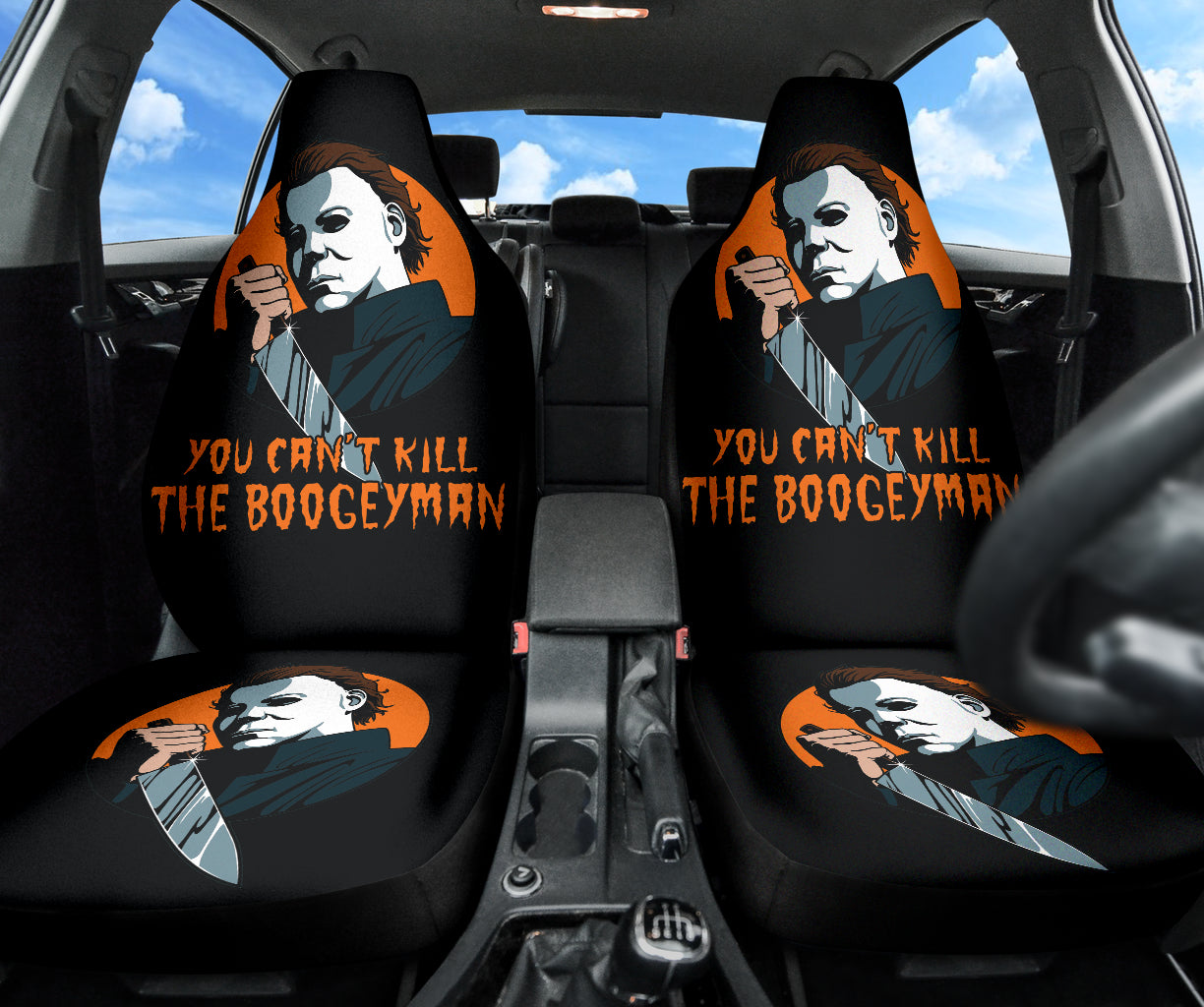 You Can'T Kill The Boogeyman Michael Myers Halloween Art Design Car Seat Covers 211302