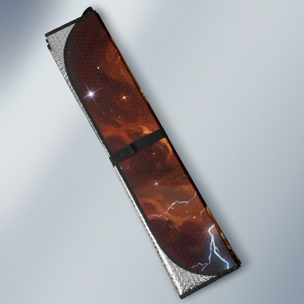 Epic Celestial Wolf Warrior Digital Printing Car Auto Sun Shades 211402