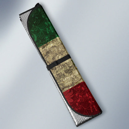 Coat of Arms Mexico Flag Flower Car Auto Sun Shades 210202