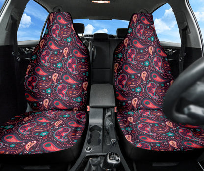 Pink Paisley Pattern Car Seat Covers 212201