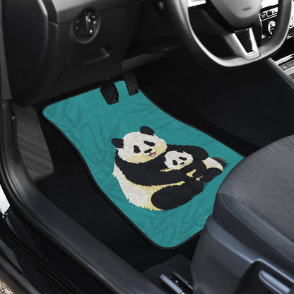 Cute Panda Family Car Floor Mats 211106