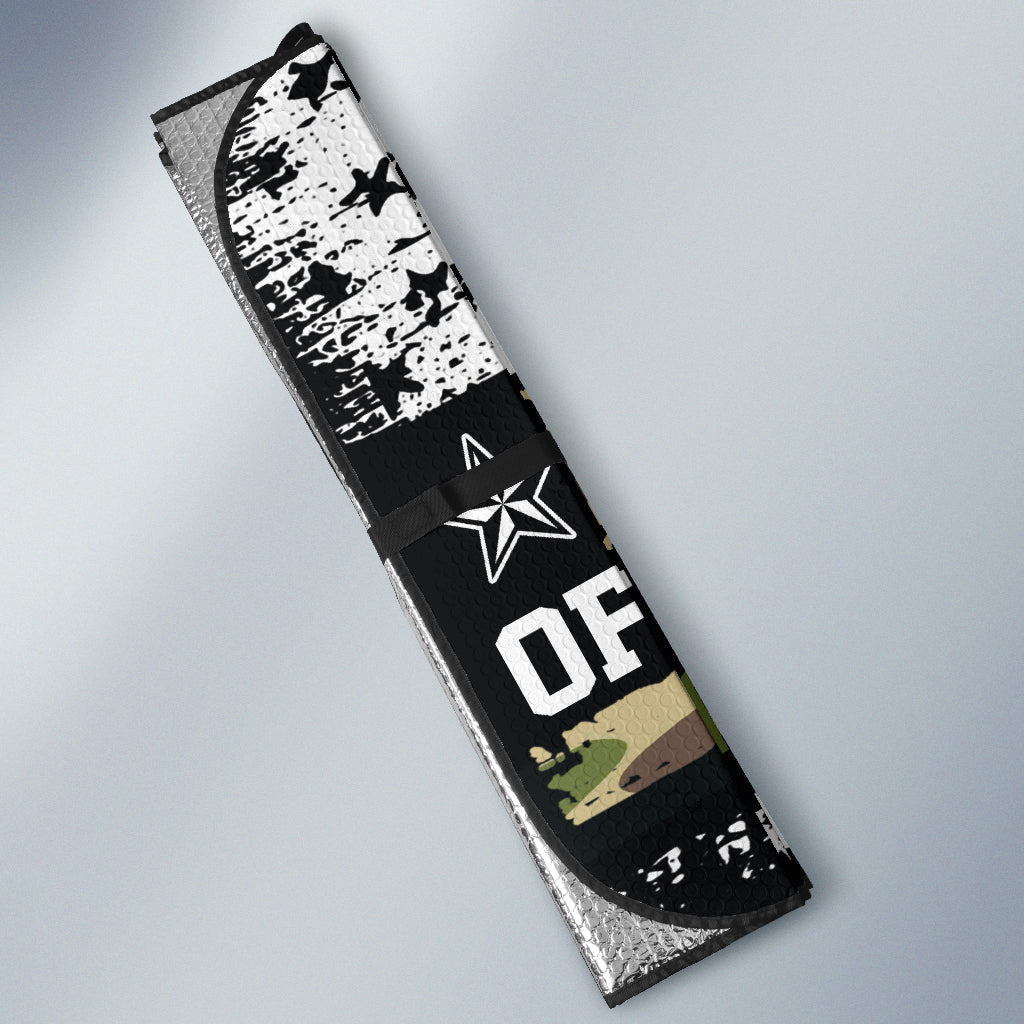 American Flag Camo Proud Us Army Veteran Car Auto Sun Shades 211601