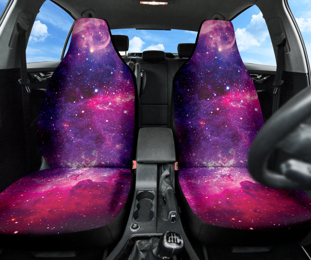 Amazing Purple Universe and Planets Car Seat Covers 1 212401