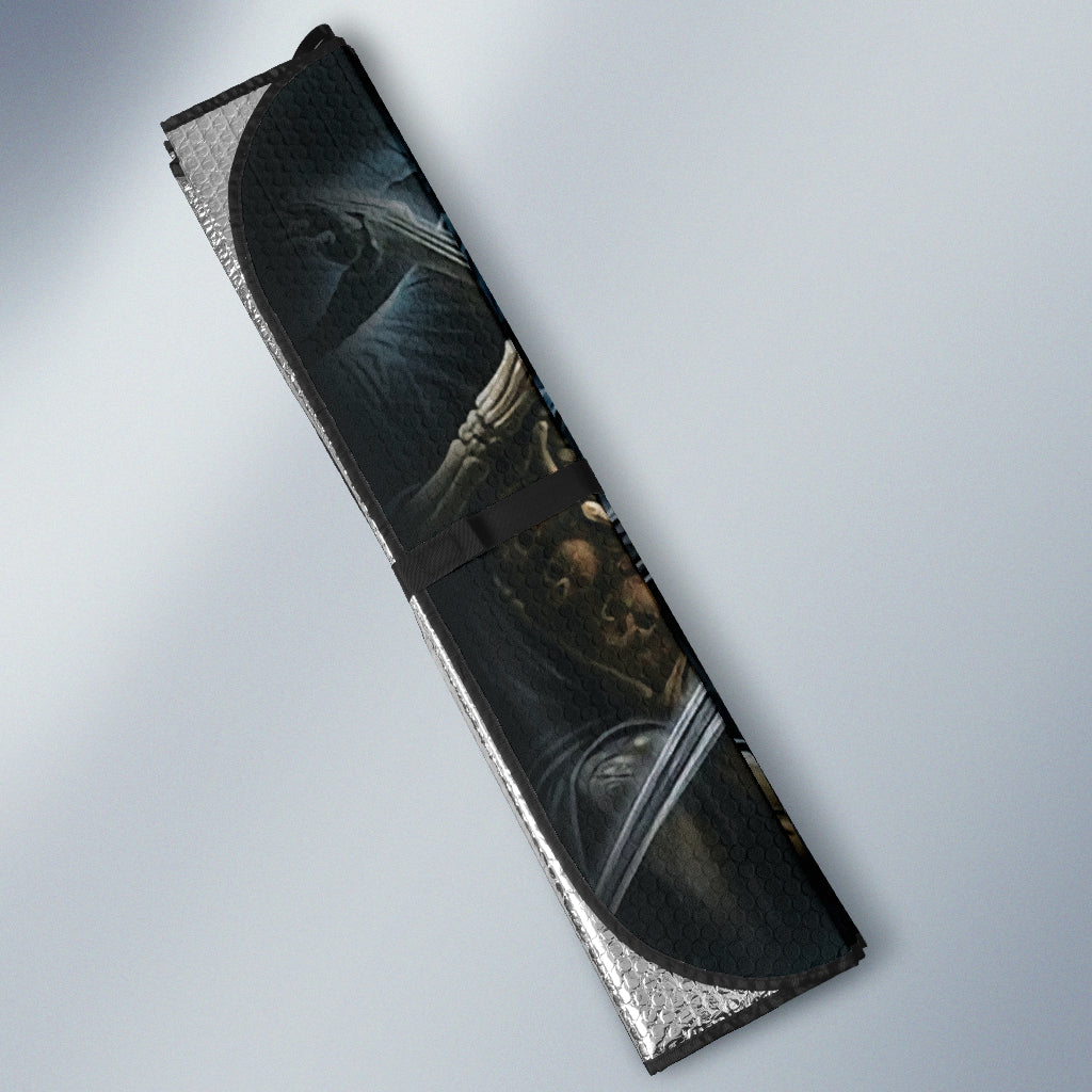 Grim Reaper Skull Girl Car Auto Sun Shades 211701