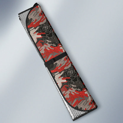 Rose Black Camo Car Auto Sun Shades 212201