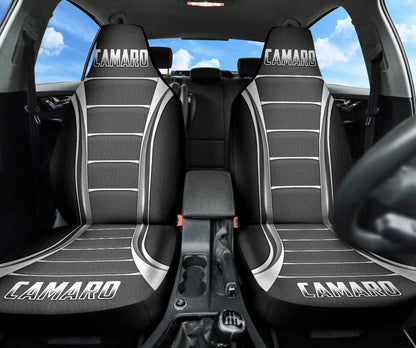 Camaro Silver Car Seat Covers 211401