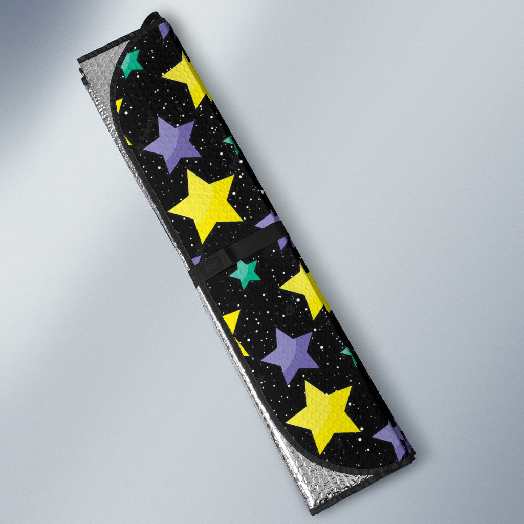 Dark Stars Colorful Car Auto Sun Shades 210302