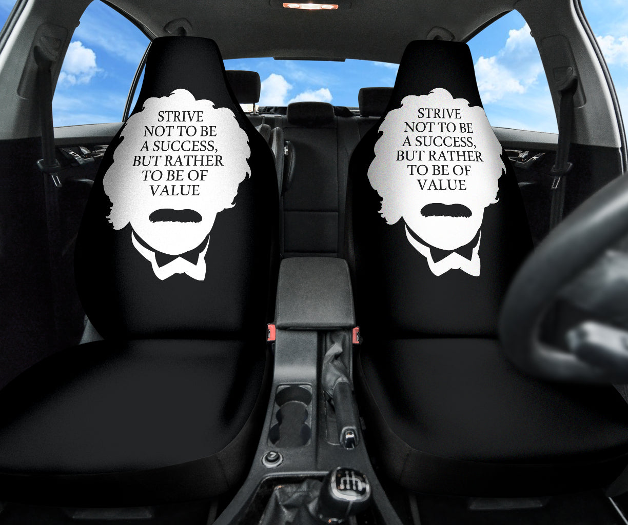 Compliment Quote Strive Not To Be A Success, But Rather To Be Of Value Car Seat Covers Style 1 213101
