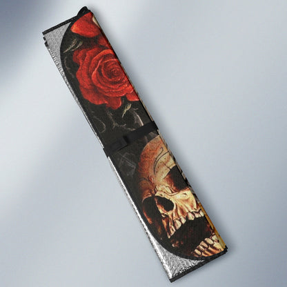 Sugar Skull Girl Flower Car Auto Sun Shades Car Accessories 212901
