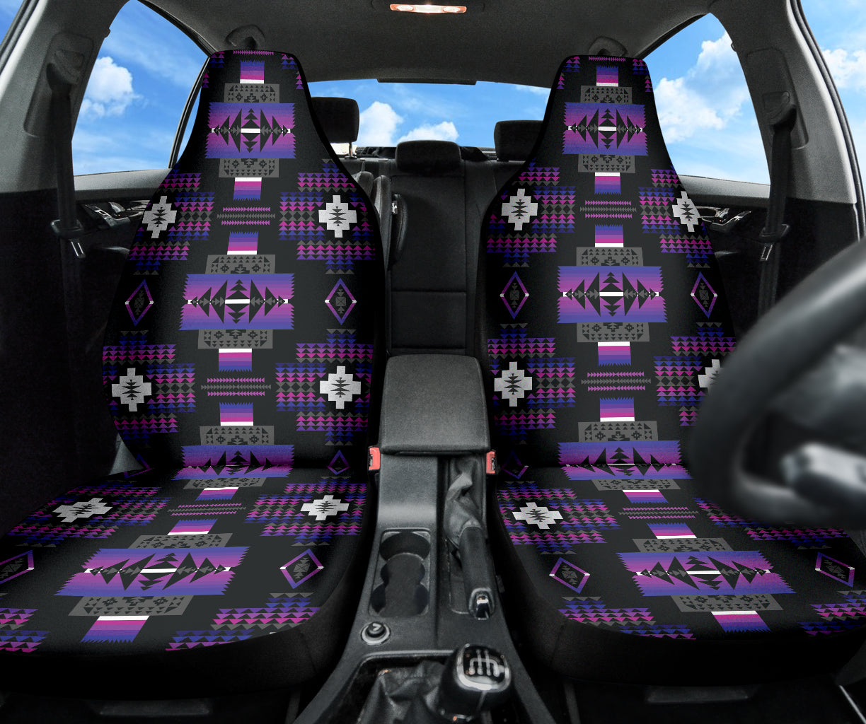 Seven Tribes Purple Car Seat Covers 212301
