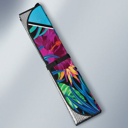 Fishing Car Auto Sun Shades Blue Marlin Hawaii Flowers 213101