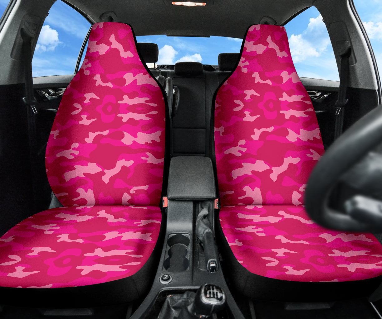 Pink Camouflage Car Seat Covers 211601