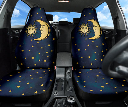 Celestial Sun And Man In Moon Car Seat Covers Style 1 210302