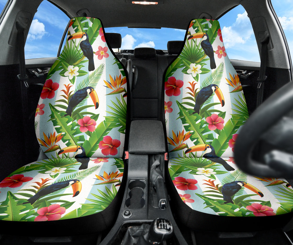 Hibicus Toucan Forest Car Seat Covers 212401