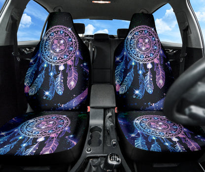 Print Dreamcatcher Boho Galaxy Light Universal Car Seat Covers 211801
