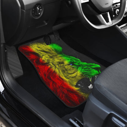 Amazing Gift Ideas Rasta Lion Roaring Car Floor Mats Style 1 211401